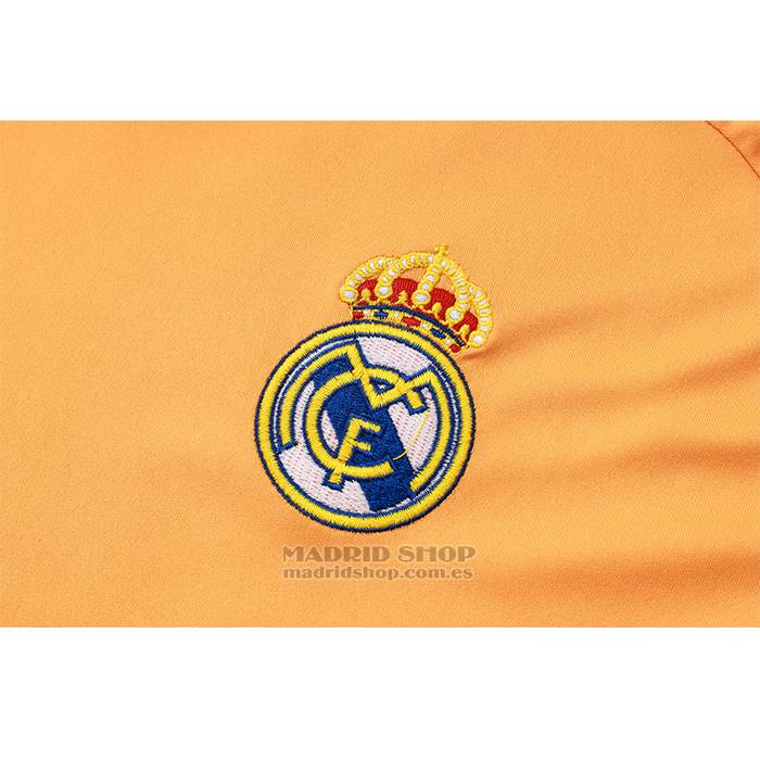 Chandal del Real Madrid Manga Corta 2024-2025 Amarillo - Pantalon Corto